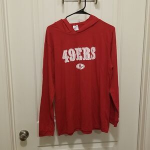 San Francisco 49ers Lightweight Hoodie Mens size 2XLARGE